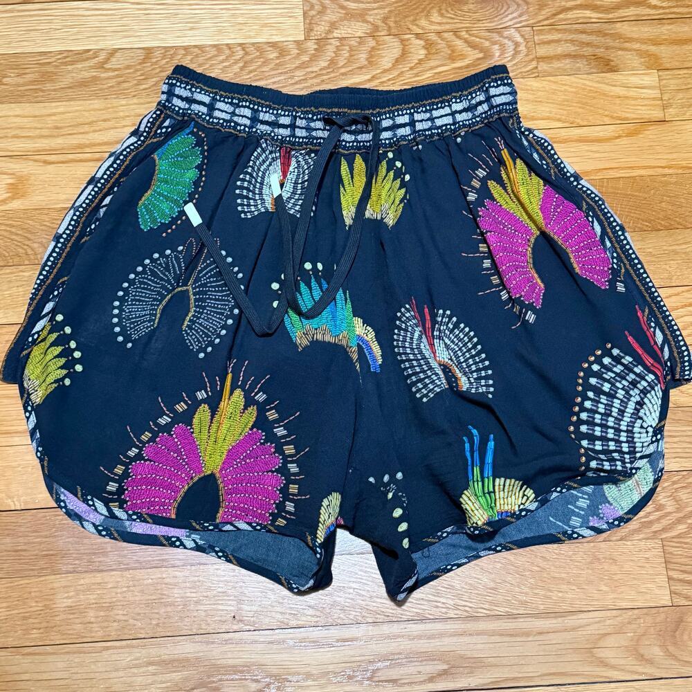 Farm Rio x Yawanawa | Women's Limited Release Headdress Shorts Size Medium